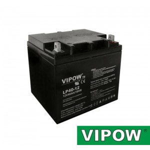 Batéria olovená 12V/40Ah VIPOW bezúdržbový akumulátor Batéria olovená 12V/40Ah VIPOW bezúdržbový akumulátor