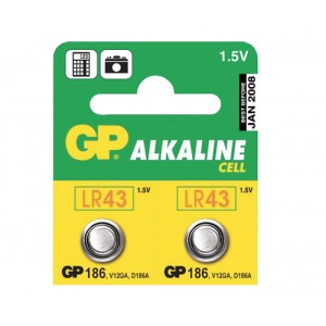 Batéria LR43 (186) GP alkalická