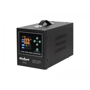 Zdroj záložný REBEL POWER-1000-LFP4 12V 230V 1000VA 700W Black Zdroj záložný REBEL POWER-1000-LFP4 12V 230V 1000VA 700W Black